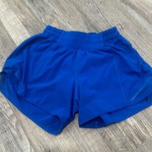 Lululemon Hotty Hot 4 inch! size 2, color BLUE